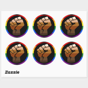 QPOC Pride Classic Round Sticker