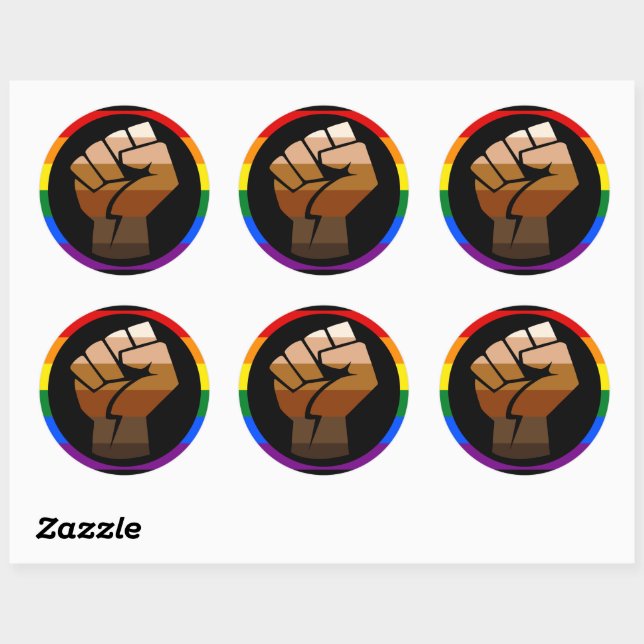 QPOC Pride Classic Round Sticker (Sheet)