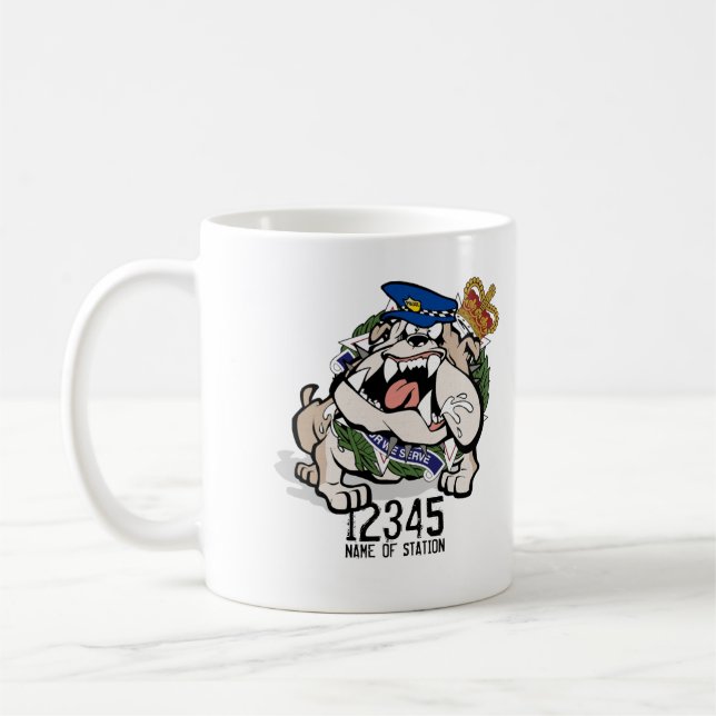 QPS QLD Police Service Angry Dog Coffee Mug (Left)