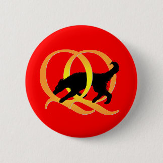 QQ Weaving Dog 6 Cm Round Badge