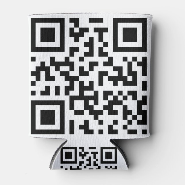QR соde. Qr-code. Barcode Can Cooler (Front)