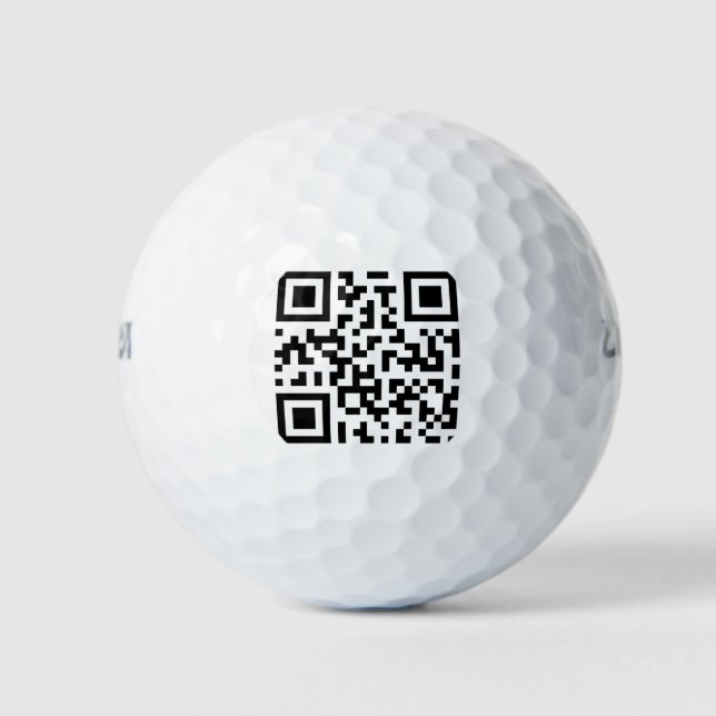 QR соde. Qr-code. Barcode Golf Balls (Front)