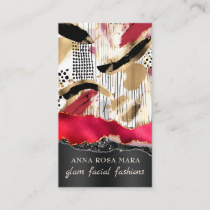 *~* QR AP5 Glam Punk Luxe 8 Fashion Bold Beauty  Business Card