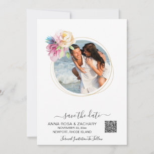 *~* QR AR6 Floral - Wedding Website Save The Date