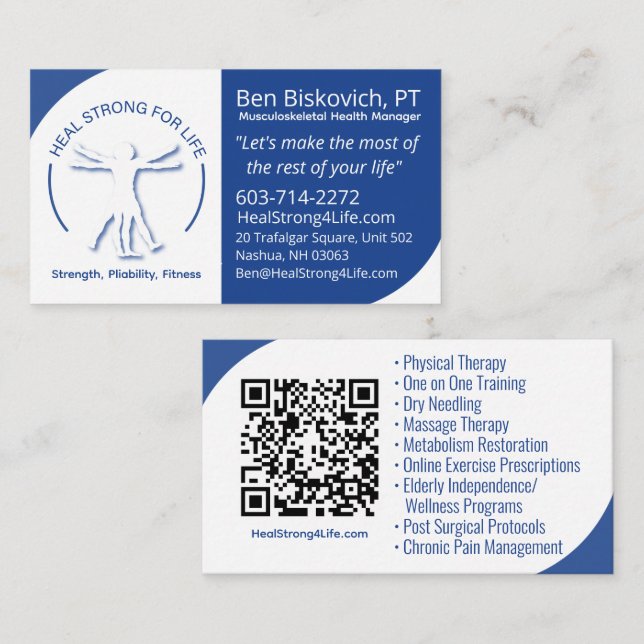 QR Business Card  (Front/Back)