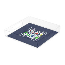 QR Code Acrylic Tray