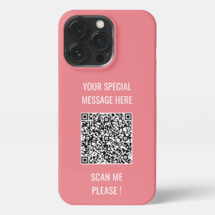 QR Code Add Special Message Romantic Surprise Gift iPhone 13 Pro Case