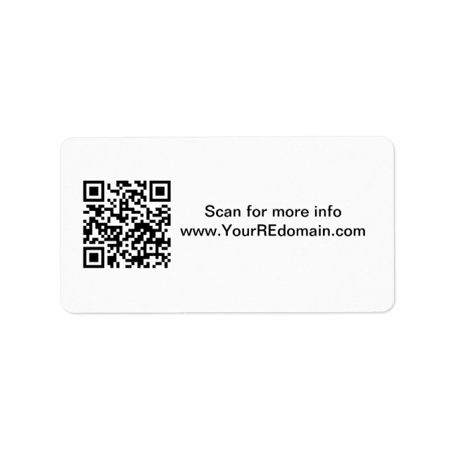 QR Code Address Label (Front)