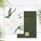 QR Code All In One Tropical Foliage Gold Wedding