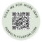 QR code and custom text light sage green