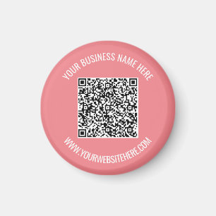 QR Code and Custom Text Personalised Magnet