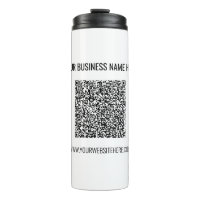 QR Code and Custom Text Professional Modern