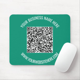 QR Code and Custom Text Promotional Modern Mouse Mat