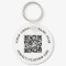 QR code and custom text round