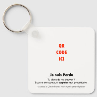 QR Code Anti-Loss for Keys, Pets & Kids Key Ring
