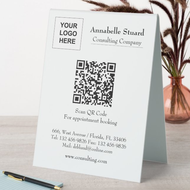 QR code Appointment book Professional Company (In SItu (Table))