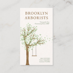 QR Code Arborist Business Card