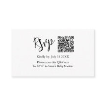 QR-Code Baby Shower Enclosure Card