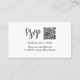 QR-Code Baby Shower Enclosure Card