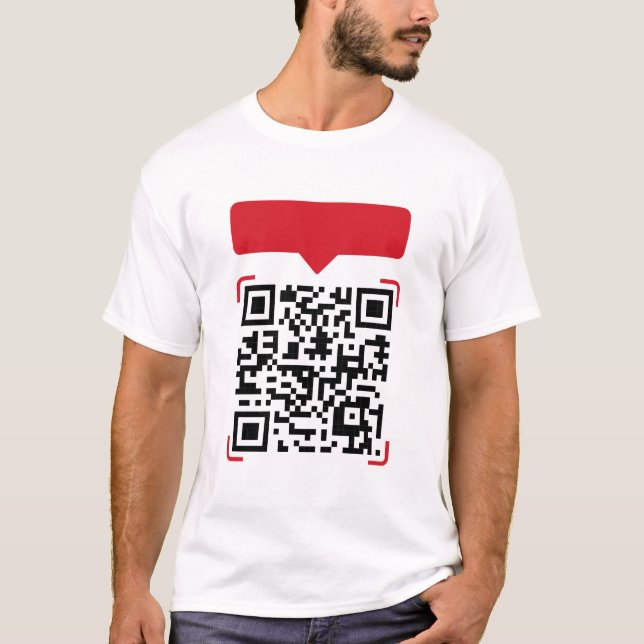 QR Code Bad Jokes T-Shirt (Front)