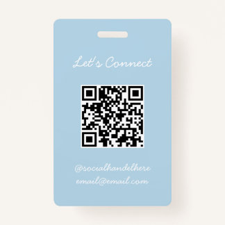 QR Code Badge ID Badge