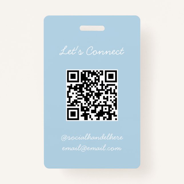 QR Code Badge ID Badge (Front)