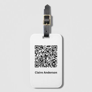 QR Code Badge Luggage Tag