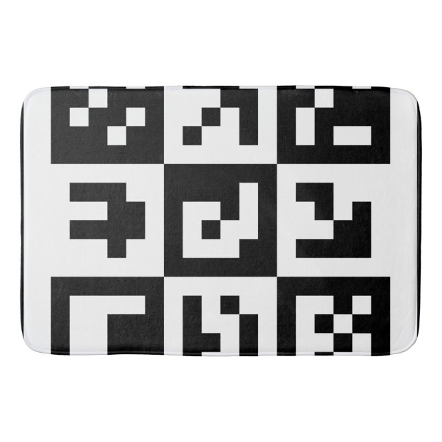 qr code bath mat (Front)