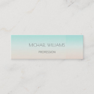 QR Code Beach Style Modern Minimal Mini Business Card