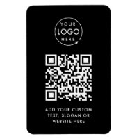 QR Code | Black Business Logo Professional Modern
