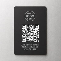 QR Code | Black Business Logo Professional Modern
