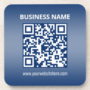 QR Code   Blue (or any color) Gradient Coaster