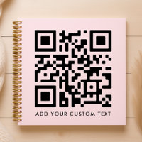 QR Code | Blush Pink Minimalist Simple Scan Me