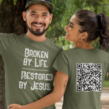 QR Code Broken By Life Restored By Jesus Scripture