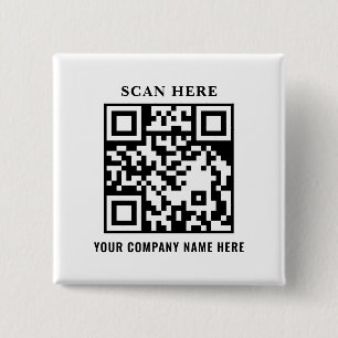 QR Code Business Branding Promotional Button