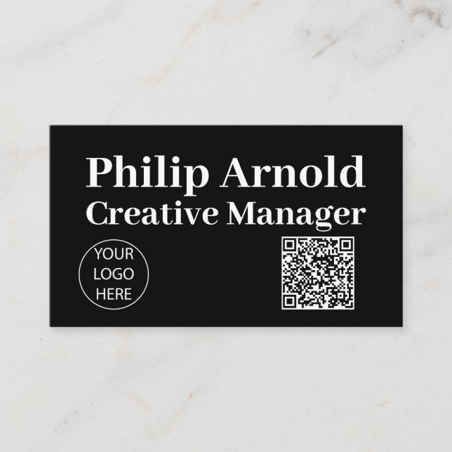 Qr Code Business Card (Front)