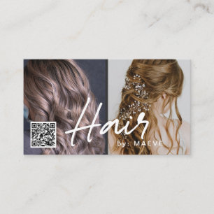 QR code business card for hair stylish