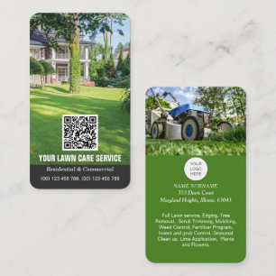 QR code business card for Lawn Care