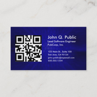 QR Code Business Card Template