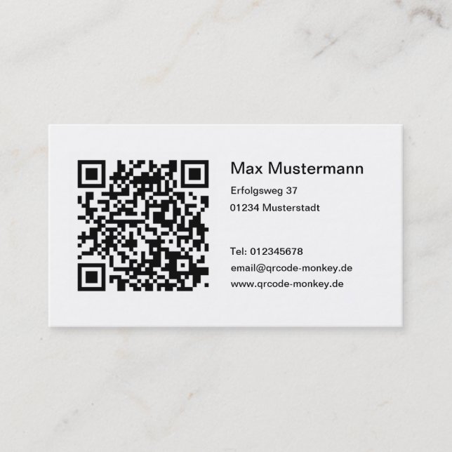 QR Code Business Cards (Front)