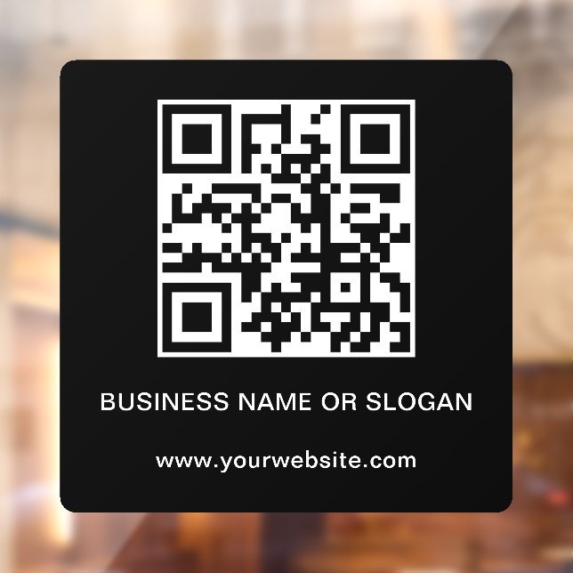 QR Code Business Company Corporate Professional Window Cling (Sheet 2)