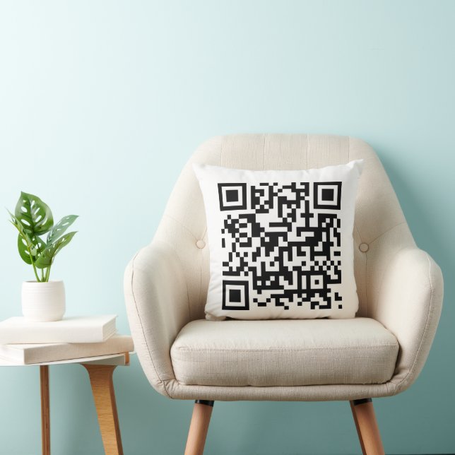 QR Code Business Corporate Minimalist   Cushion (Chair)