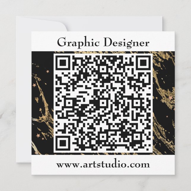 QR code Business Event Invitation (Front)