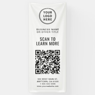 QR Code Business Logo Banner