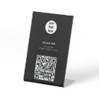 QR Code Business Logo Black Minimalist Business