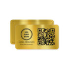 QR Code Business Logo | Gold Modern Professional 