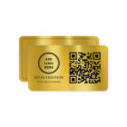 QR Code Business Logo | Gold Modern Professional 