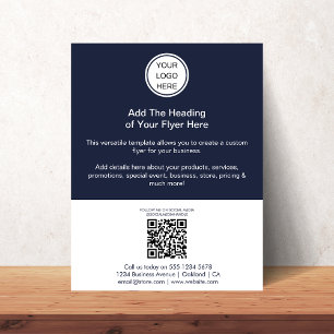 QR Code & Business Logo l Modern Marketing  Flyer