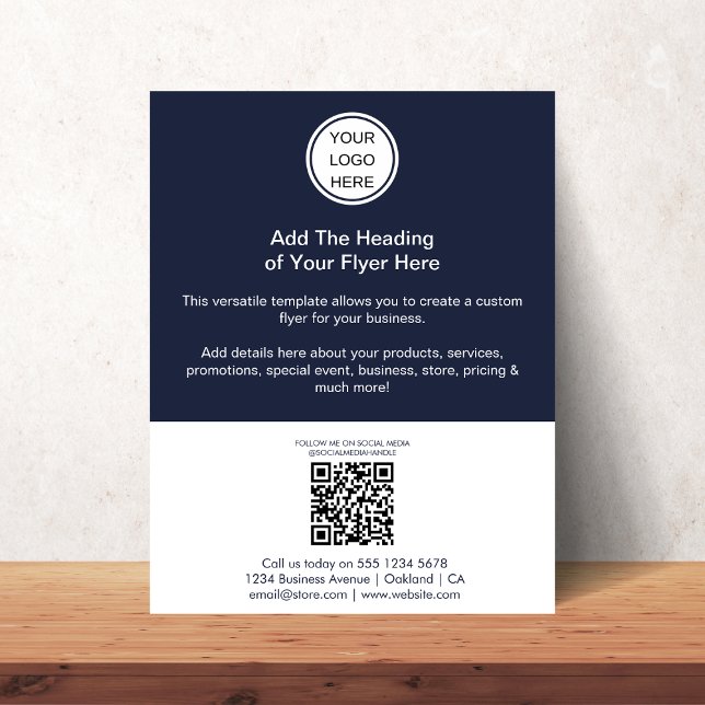 QR Code & Business Logo l Modern Marketing  Flyer (Creator Uploaded)