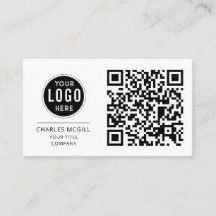 QR Code Business Logo   Modern Professional  Business Card